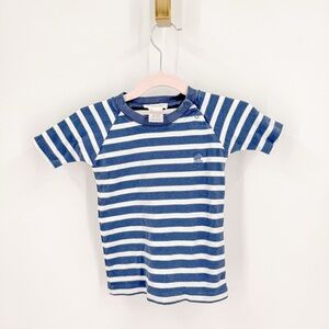 Babycottons Blue and White Striped Baby Shirt